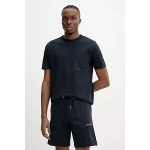 Marc O'Polo tricou din bumbac bărbați, culoarea albastru marin, uni, M23217651204 imagine