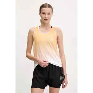 Compressport alergare de sus Singlet culoarea bej, ATSW744 imagine