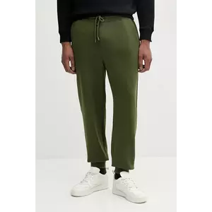 United Colors of Benetton pantaloni de trening din bumbac uni, 342ZUF01B imagine