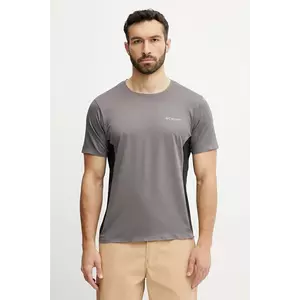 Columbia tricou sport Three Pitch culoarea bej, modelator, 2114753 imagine