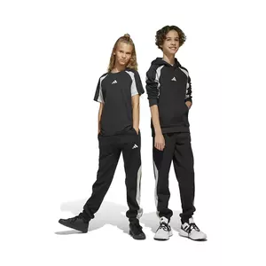adidas pantaloni de trening pentru copii culoarea negru, cu imprimeu, JC7531 imagine
