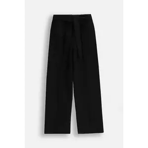 Coccodrillo pantaloni copii culoarea negru, uni, REBEL GIRL JUNIOR imagine