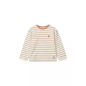 Liewood longsleeve din bumbac pentru copii Tyler Stripe Longsleeve T-shirt culoarea portocaliu, cu imprimeu, LW19811 imagine