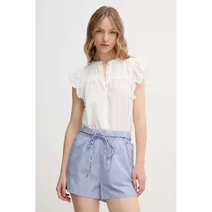 Pepe Jeans cămașă DIALLO femei, culoarea alb, regular, PL305028 imagine