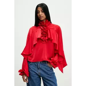 Answear Lab bluza femei, culoarea rosu, neted imagine