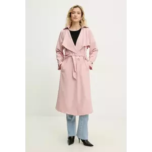 Answear Lab trenci femei, culoarea roz, de tranzitie imagine