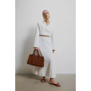 Answear Lab fustă culoarea alb, maxi, evazati imagine