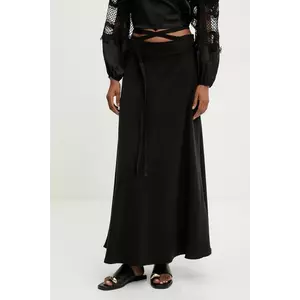 Answear Lab fustă culoarea negru, maxi, evazati imagine