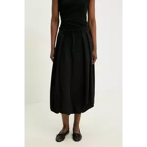 Answear Lab fustă culoarea negru, midi, evazati imagine