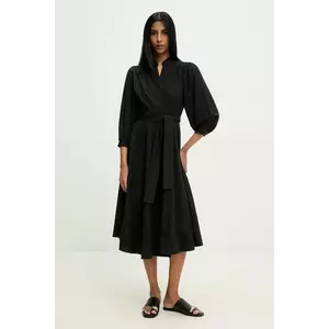 Answear Lab rochie culoarea negru, mini, evazată imagine