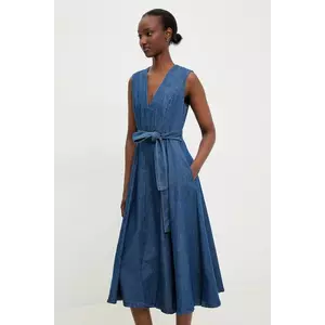 Answear Lab rochie din denim midi, evazată imagine