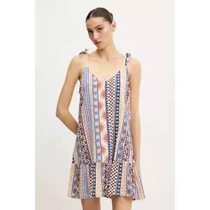 Rip Curl rochie SAN CARLOS culoarea alb, mini, evazată, 06KWDR imagine