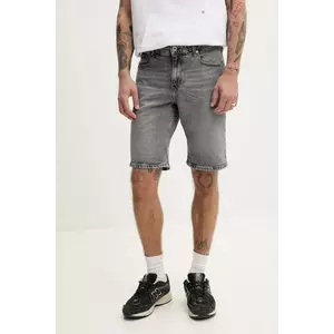 Karl Lagerfeld Jeans pantaloni scurți jeans bărbați, culoarea gri, A2M10082 imagine