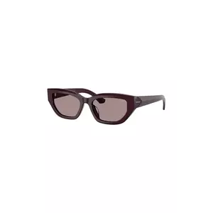 Burberry ochelari de soare femei, culoarea violet, 0BE4463D imagine