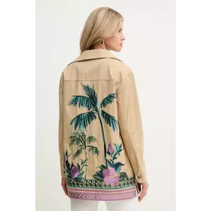 MAX&Co. jacheta de bumbac femei, culoarea maro, de tranzitie, 2516081053200 imagine