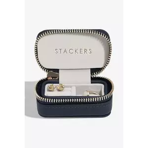 Stackers cutie de voiaj pentru bijuterii culoarea bleumarin, 0 imagine