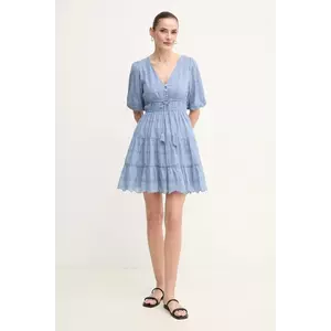 Pepe Jeans rochie din bumbac DAY mini, evazată, PL953694 imagine