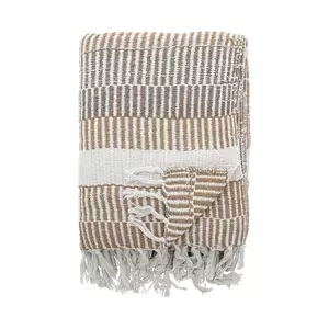 Bloomingville pătură de bumbac Insel 160 x 130 cm culoarea bej imagine