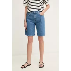 Pepe Jeans pantaloni scurți jeans BERMUDA SHORT HW femei, uni, high waist, PL801189ND3 imagine