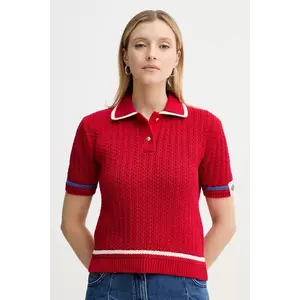 Bally pulover de bumbac culoarea rosu, WKN09O imagine