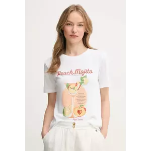 Pepe Jeans tricou VIOLA femei, culoarea alb, PL506060 imagine