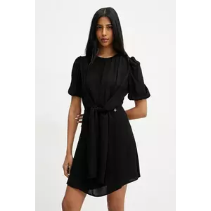 Silvian Heach rochie SAGHINI culoarea negru, mini, evazată, GPP25380VE imagine