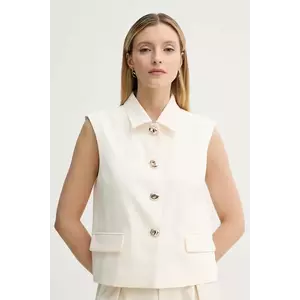 Herskind vestă Brian culoarea bej, un singur rand de nasturi, 5533519(G) imagine