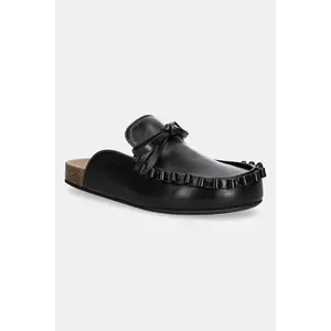JW Anderson papuci Ruffle Loafer femei, culoarea negru, LF0069 LA0323 999 imagine
