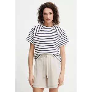 MAX&Co. tricou din amestec de in femei, culoarea alb, 2516941043200 imagine