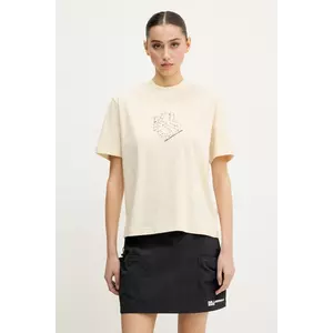 Karl Lagerfeld Jeans tricou din bumbac femei, culoarea bej, A2W17077 imagine