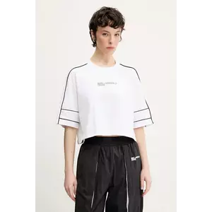 Karl Lagerfeld Jeans tricou din bumbac femei, culoarea alb, A2W17028 imagine