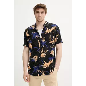 Rip Curl cămașă bărbați, culoarea negru, cu guler clasic, regular, 03QMSH imagine