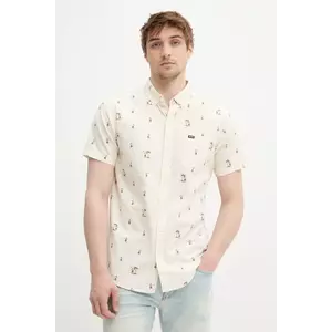 Rip Curl cămașă bărbați, culoarea bej, cu guler button-down, regular, 01PMSH imagine