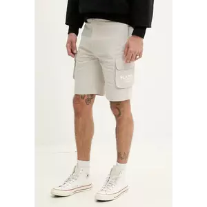 Karl Kani pantaloni scurți din bumbac bărbați, culoarea bej, 60100045 imagine