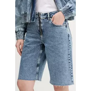 Karl Lagerfeld Jeans pantaloni scurți jeans femei, uni, high waist, A2W10042 imagine