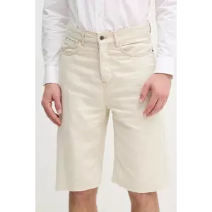 Pepe Jeans pantaloni scurți jeans BERMUDA SHORT ECRU bărbați, culoarea bej, PM801172 imagine