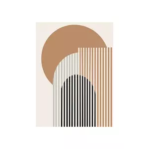 HARTMAN poster cu artă A.I. pe sticlă acrilică Geometric Abstract 09, 30 x 40 cm imagine