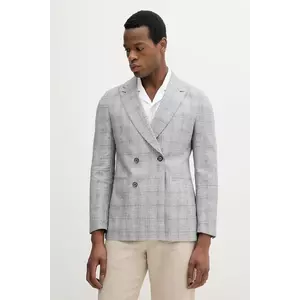 Michael Kors sacou din lână bărbați, culoarea gri, MK0SB01077 imagine