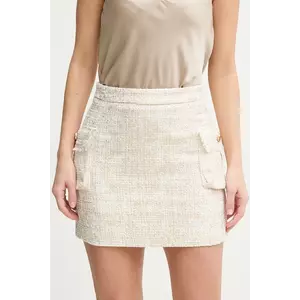 Fracomina fustă culoarea bej, mini, creion, FS25SG1004W699S9 imagine