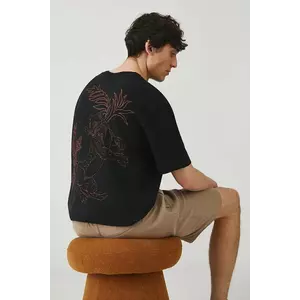 Medicine tricou din bumbac barbati, culoarea negru, cu imprimeu imagine