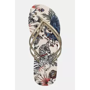 Medicine slapi femei, culoarea bej, cu toc plat imagine