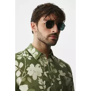 Medicine ochelari de soare barbati, culoarea verde imagine