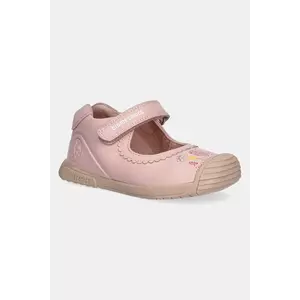 Biomecanics sandale din piele pentru copii culoarea roz, 252105 imagine