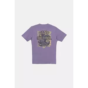 Vans tricou de bumbac pentru copii Old Skool culoarea violet, cu imprimeu, VN000MKU6PH1 imagine