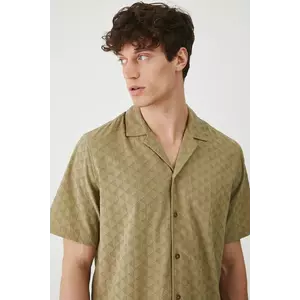 Medicine camasa din bumbac barbati, culoarea verde, regular imagine