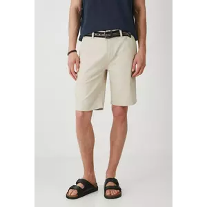 Medicine pantaloni scurti barbati, culoarea bej, melanj imagine