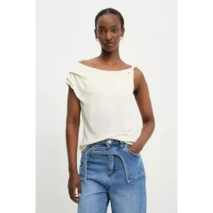 Answear Lab bluza femei, culoarea bej, neted imagine