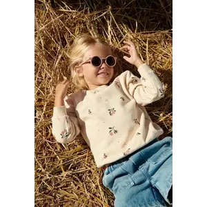 Liewood hanorac de bumbac pentru copii Thora Printed Sweatshirt culoarea bej, cu imprimeu, LW19862 imagine