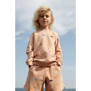 Liewood hanorac de bumbac pentru copii Thora Printed Sweatshirt culoarea portocaliu, cu imprimeu, LW19862 imagine