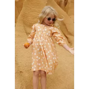 Liewood rochie din bumbac pentru copii Ariana Printed Dress culoarea portocaliu, mini, evazată, LW19806 imagine
